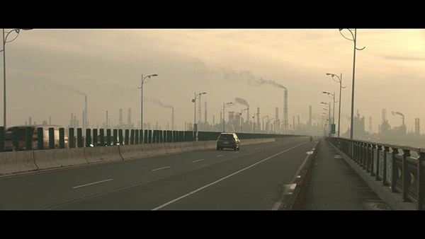 matte art background of factory