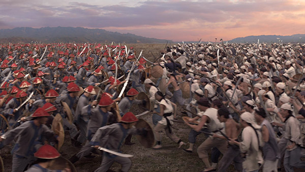 war scene crowd visual effect