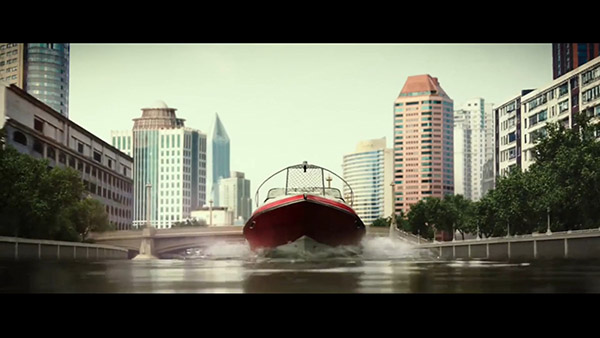 matte art environment of Shanghai river